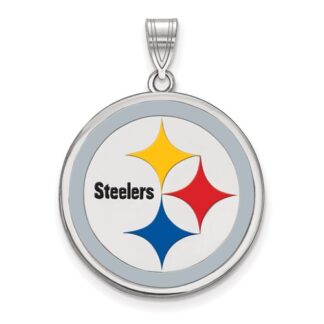 Sterling Silver NFL Steelers Logo Pendant