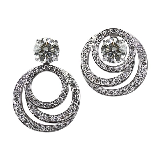 14k White Gold Pear Shape Earring Jackets - Karat Jewelry Store, Huntington  NY 11746