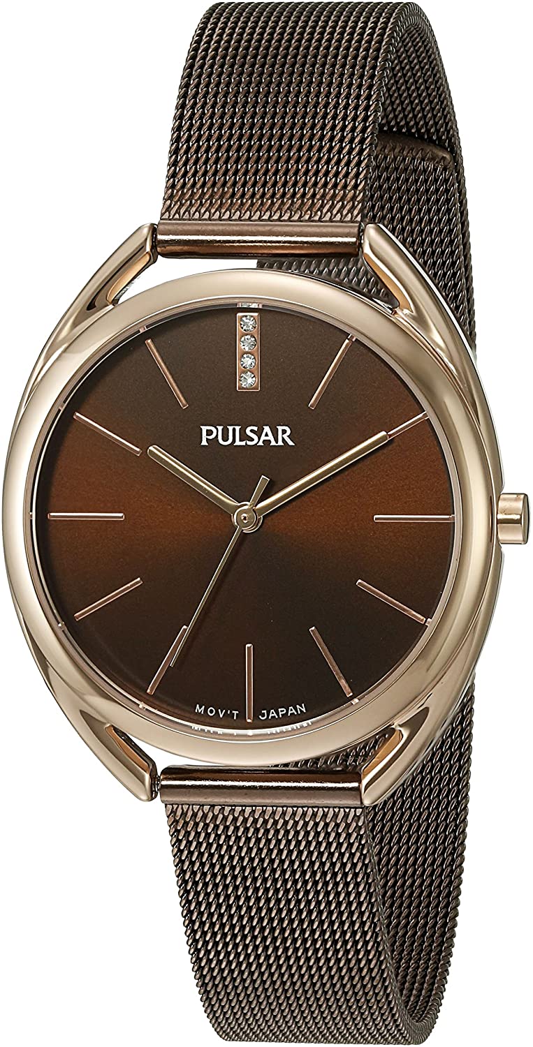 Pulsar PF8396X1 Two Tone Chronograph Stone Set Bracelet Watch - W4138 |  F.Hinds Jewellers