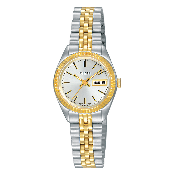Women's Two Tone Stainless Steel Pulsar Watch - Golden Creations