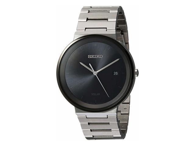 Men s White Essentials Solar Seiko Watch Golden Creations