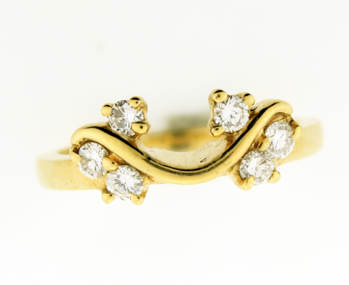 14KT Yellow Gold Timeless Twirls Diamond Finger Ring