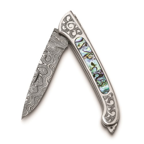 Zeekka's Extraordinary Abalone Damascus Steel Knife Set