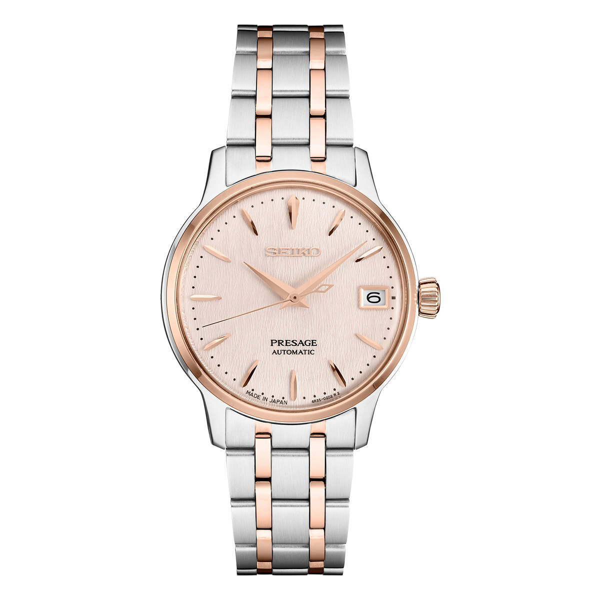 Women's Automatic Presage Two-Tone Stainless Steel Seiko Watch - Golden ...
