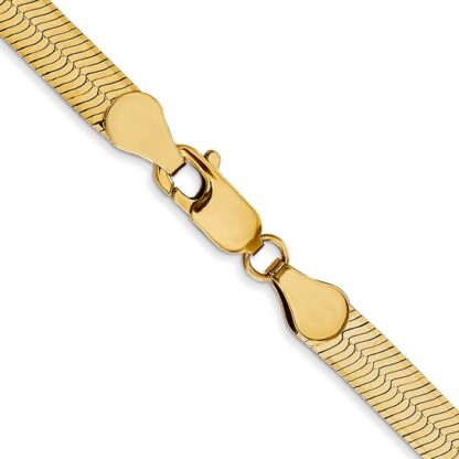 14K Yellow Gold Silky Herringbone Chain - Image 2