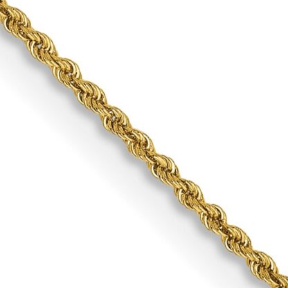 14K Yellow Gold Solid Regular Rope Chain