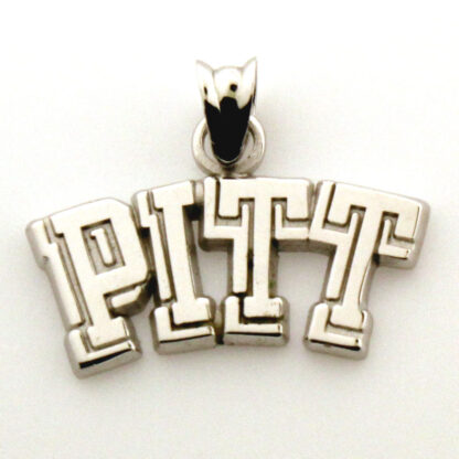 Sterling Silver University of Pittsburgh Heart Charm/Pendant