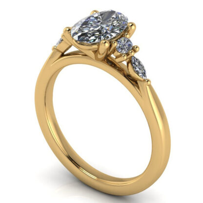 14K Engagement Ring Semi Mount