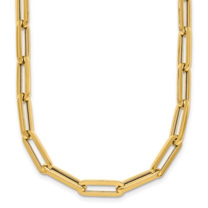 14K Yellow Gold Paperclip Necklace